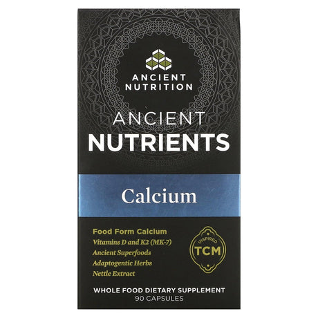 Dr. Axe / Ancient Nutrition, Calcium, 90 Capsules - Supply Center USA