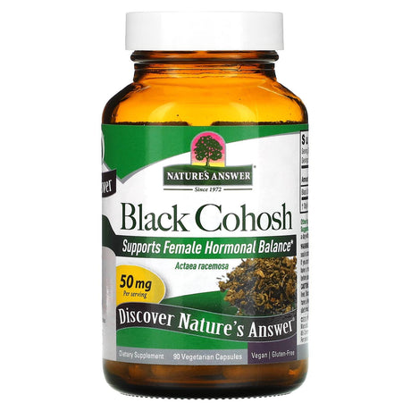 Nature's Answer, Black Cohosh, Full Spectrum Herb, 50 mg, 90 Vegetarian Capsules - Supply Center USA