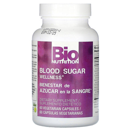 Bio Nutrition, Blood Sugar Wellness, 60 Vegetarian Capsules - Supply Center USA