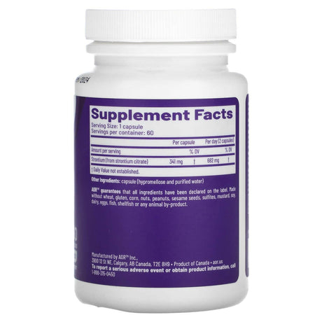 Advanced Orthomolecular Research AOR, Strontium Support II, 60 Capsules - Supply Center USA