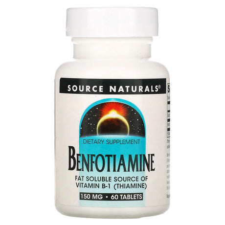 Source Naturals, Benfotiamine , 150 mg, 120 Tablets - Supply Center USA