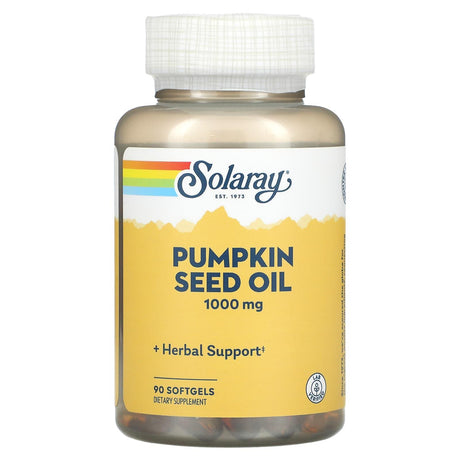 Solaray, Pumpkin Seed Oil, 1,000 mg, 90 Softgels - Supply Center USA