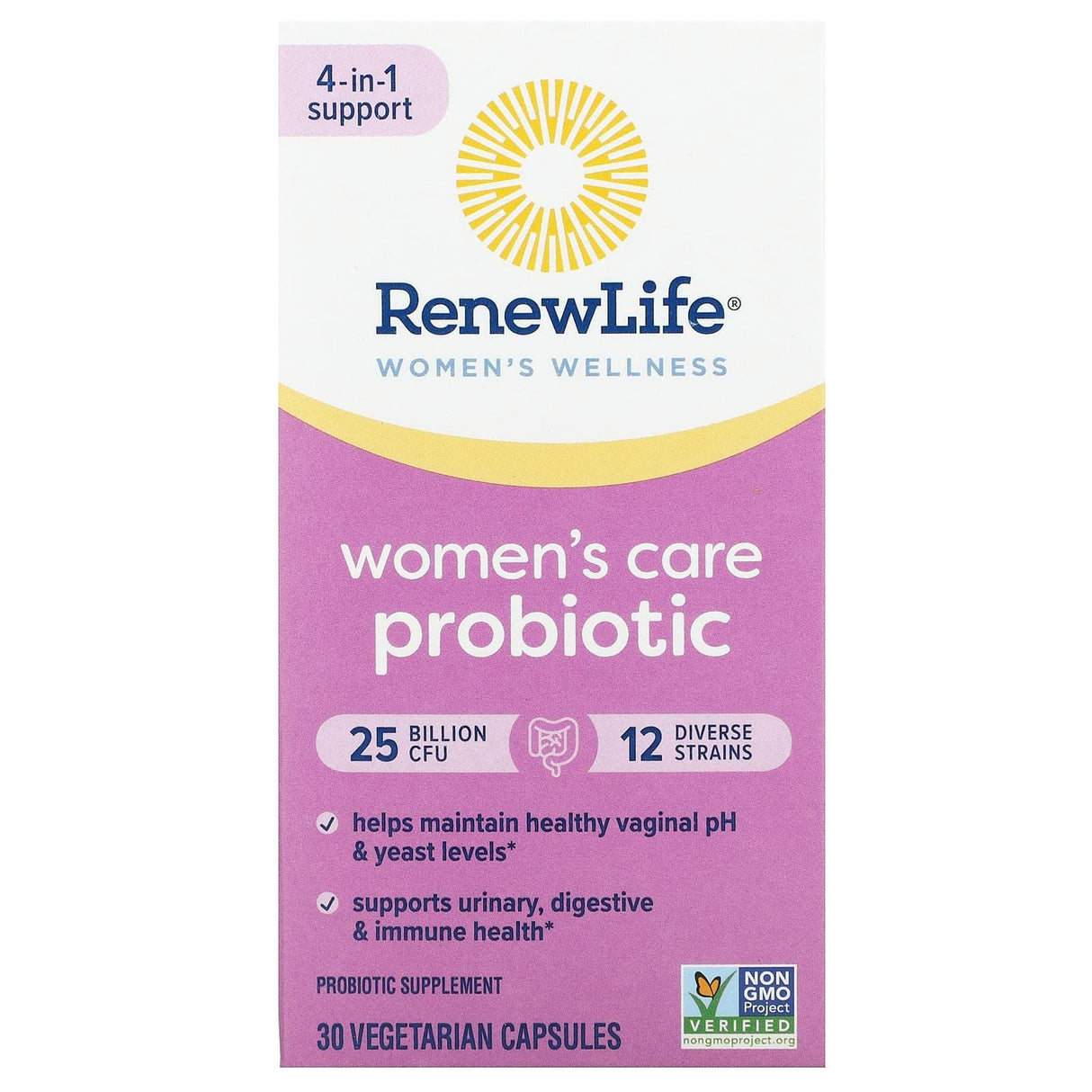 Renew Life, Women's Care Probiotic, 25 Billion CFU, 30 Vegetarian Capsules - Supply Center USA