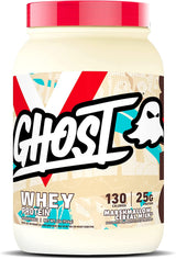 GHOST Whey Protein Powder, Chips Ahoy - 2LB Tub, 25G of Protein - Chocolate Chip Cookie Flavored Isolate, Concentrate & Hydrolyzed Whey Protein Blend