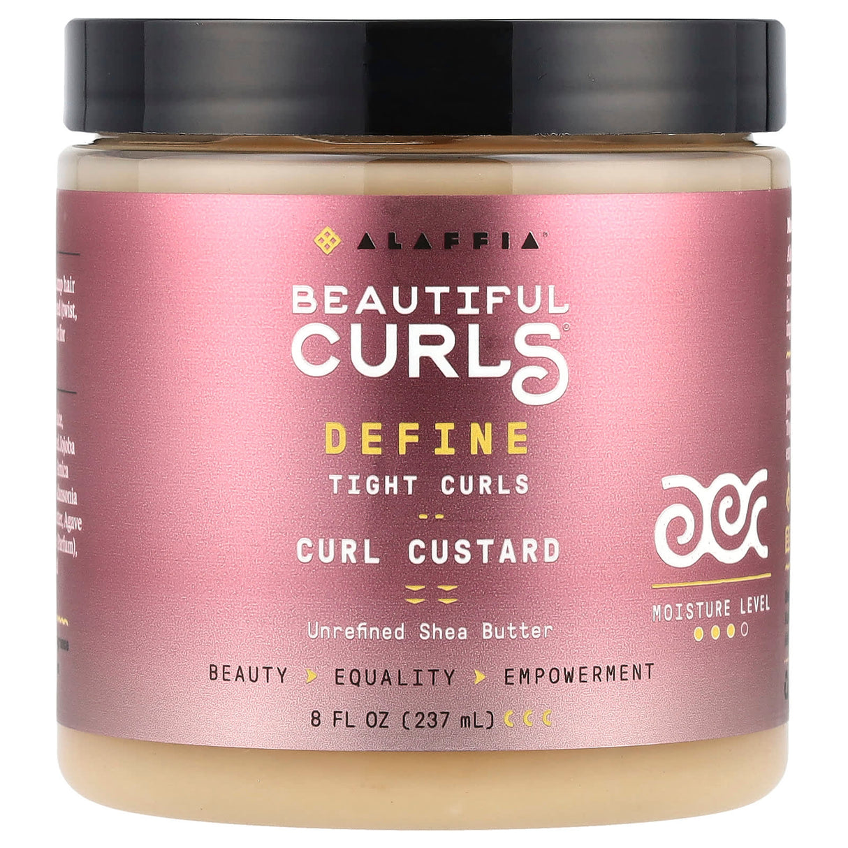 Alaffia, Beautiful Curls, Curl Control Custard, All Curls, Unrefined Shea Butter, 8 fl oz (235 ml)