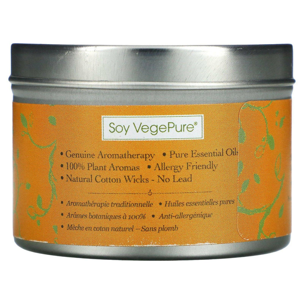 Aroma Naturals, Soy VegePure, Travel Tin Candle, Clarity, Orange & Cedar, 2.8 oz (79.38 g) - HealthCentralUSA