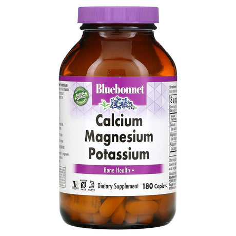 Bluebonnet Nutrition, Calcium Magnesium Potassium, 180 Caplets - Supply Center USA