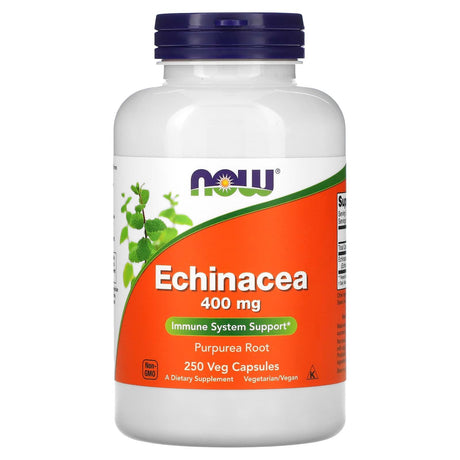 NOW Foods, Echinacea, 400 mg, 100 Veg Capsules - Supply Center USA