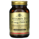 Solgar, Vitamin D3 (Cholecalciferol), 125 mcg (5,000 IU), 240 Vegetable Capsules - Supply Center USA