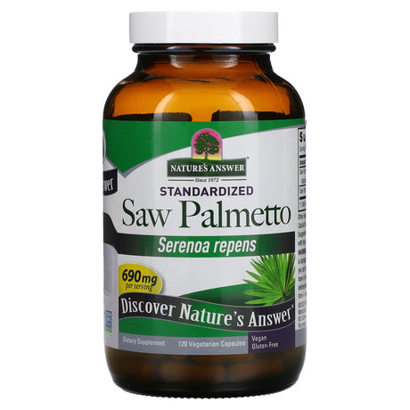 Nature's Answer, Saw Palmetto, Standardized, 690 mg, 120 Vegetarian Capsules - Supply Center USA