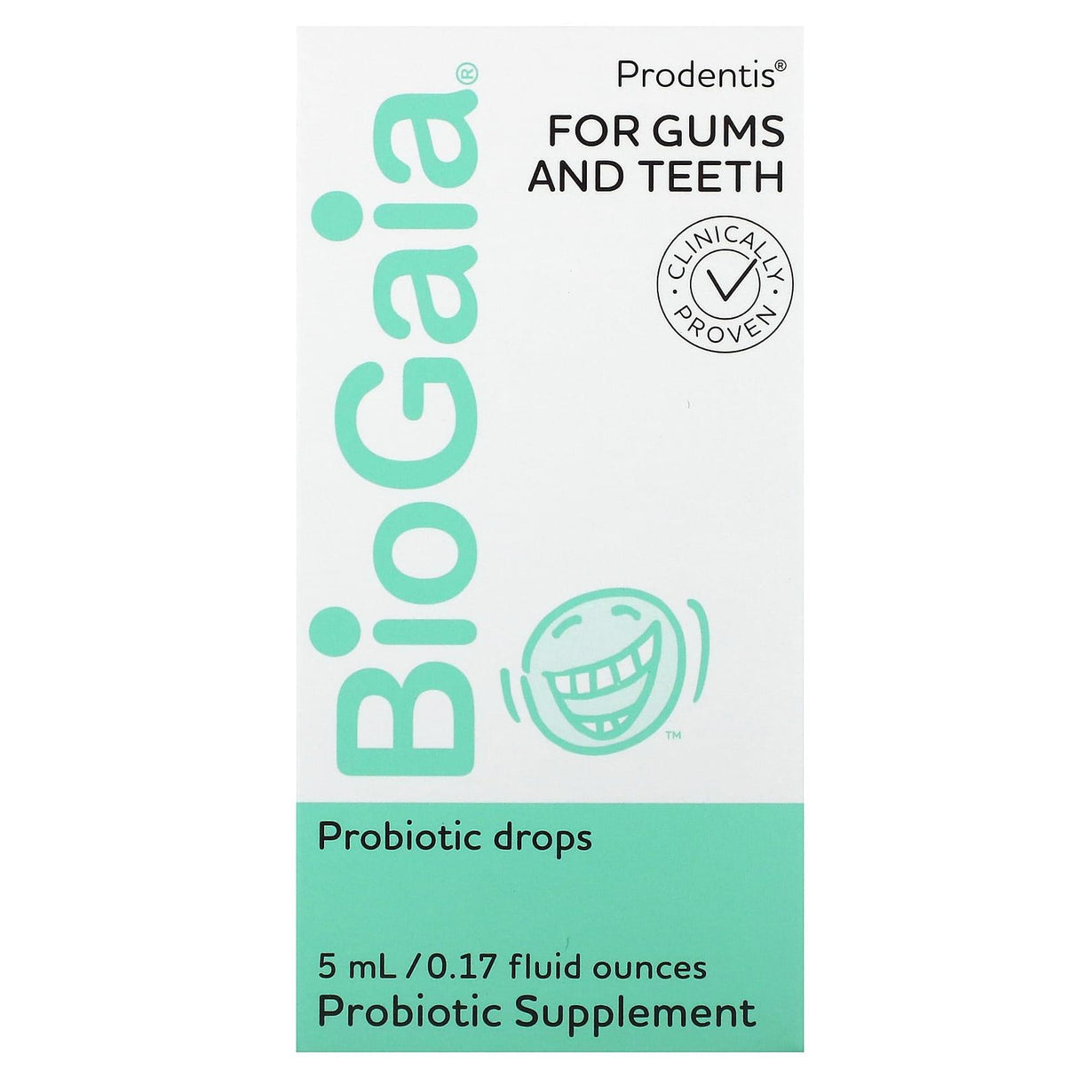 BioGaia, Prodentis, Probiotic Drops, For Gums and Teeth, 0.17 fl oz (5 ml) - Supply Center USA