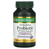 Nature's Bounty, Acidophilus Probiotic, Twin Pack, 100 Tablets Each - Supply Center USA