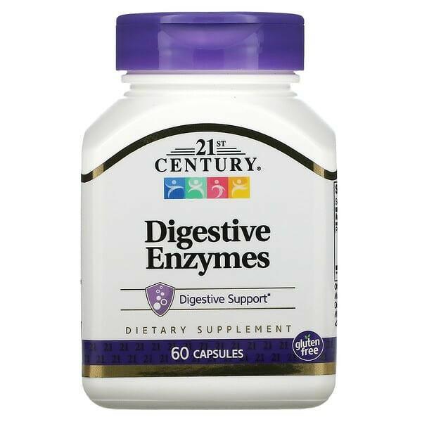 21st Century, Digestive Enzymes, 60 Capsules - Supply Center USA