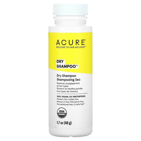 ACURE, Dry Shampoo, All Hair Types, Rosemary & Peppermint, 1.7 oz (58 g) - Supply Center USA