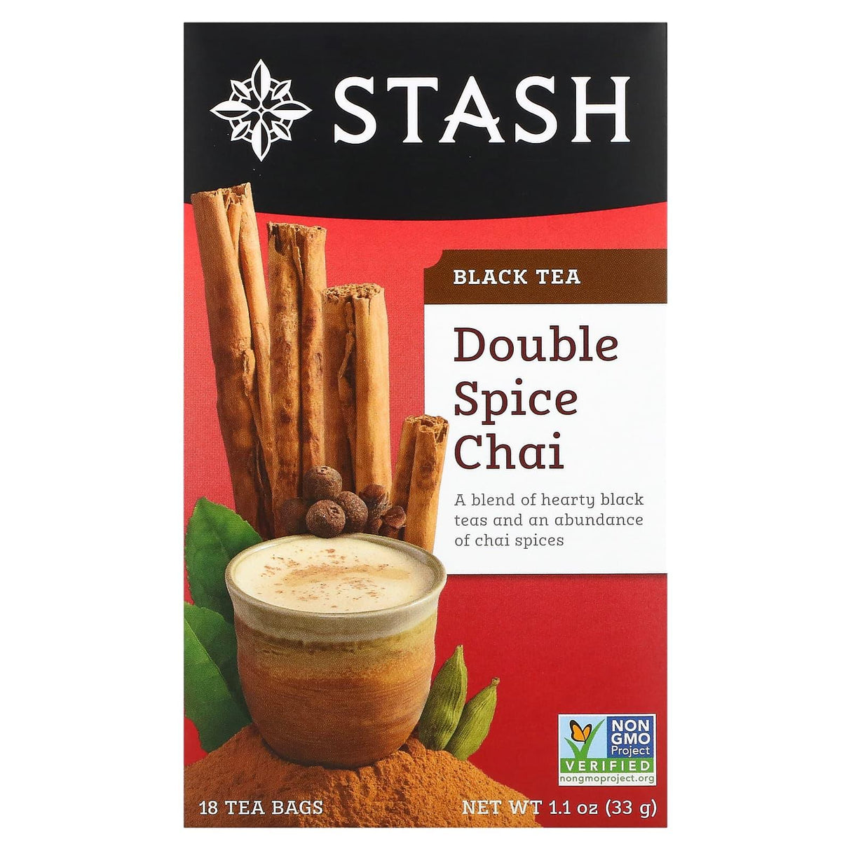 Stash Tea, Black Tea, Warming Chai Spice, 20 Tea Bags, 1.3 oz (38 g) - Supply Center USA