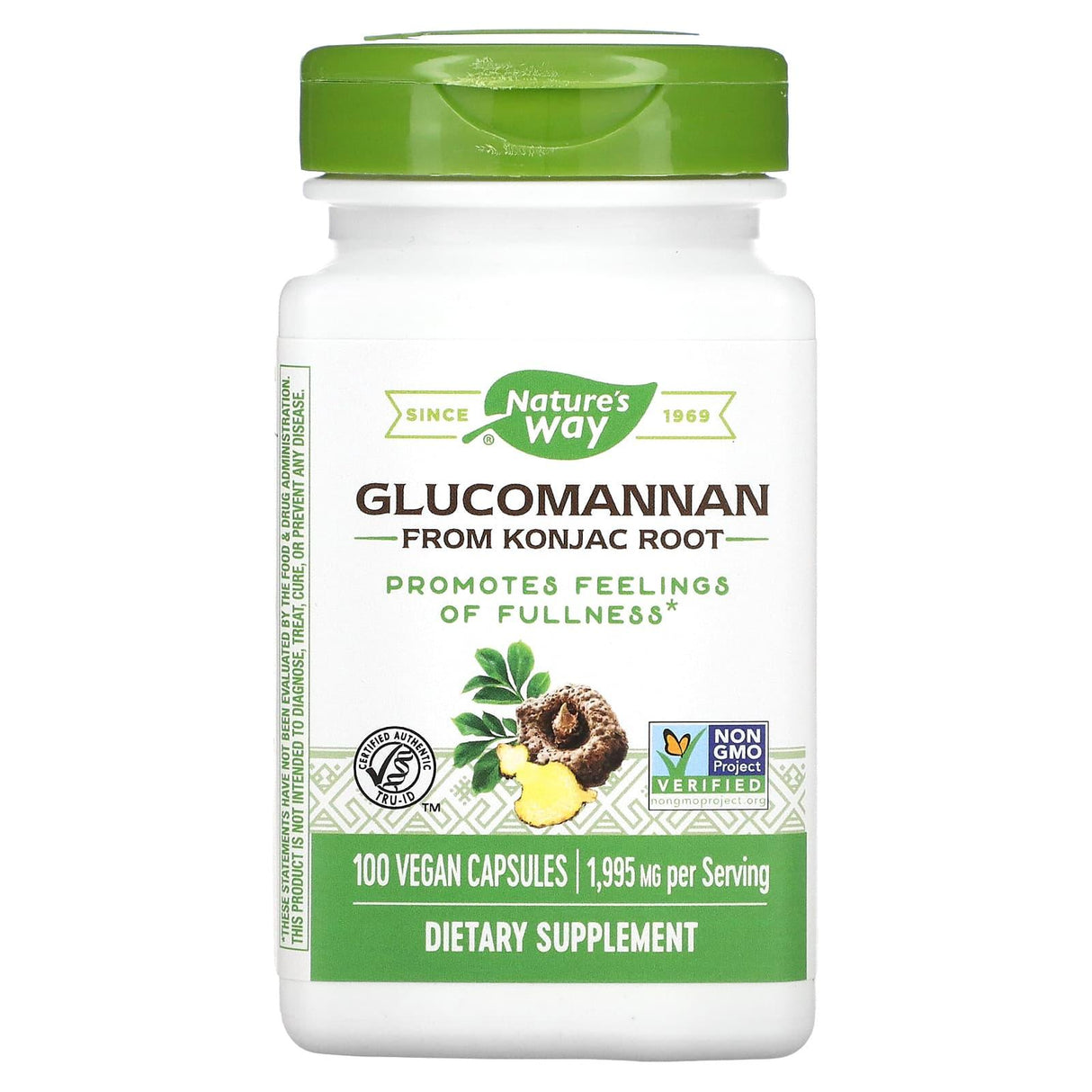 Nature's Way, Glucomannan from Konjac Root, 665 mg, 100 Vegan Capsules - Supply Center USA