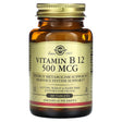 Solgar, Vitamin B12, 500 mcg, 100 Tablets - Supply Center USA