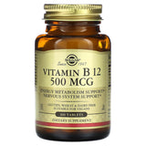 Solgar, Vitamin B12, 500 mcg, 100 Tablets - Supply Center USA