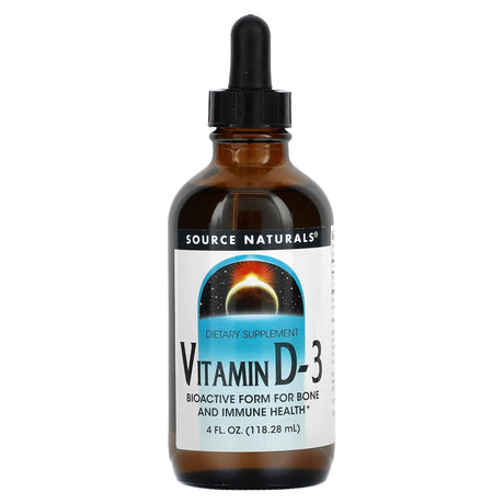 Source Naturals, Vitamin D-3, 4 fl oz (118.28 ml) - Supply Center USA