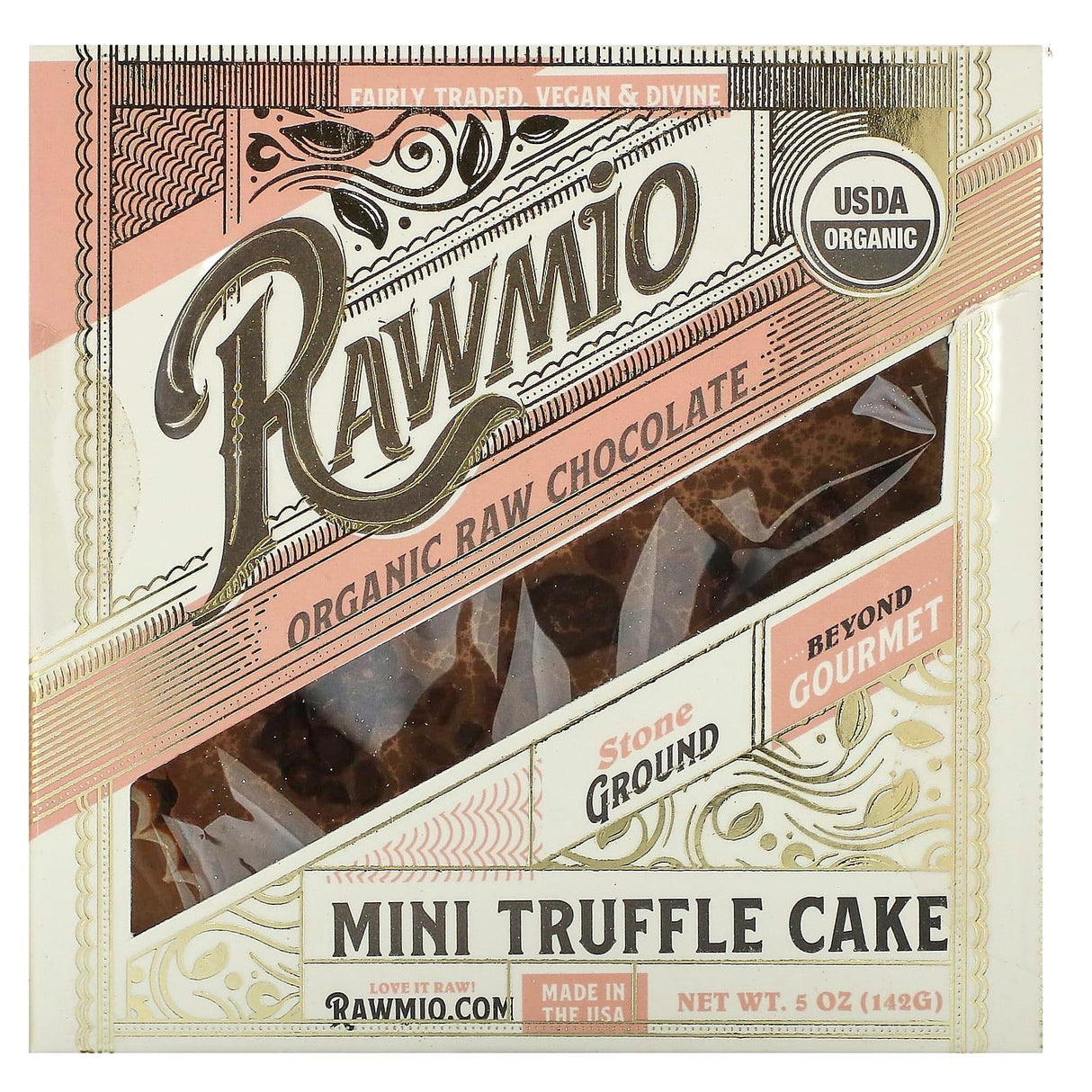 Rawmio, Organic Raw Chocolate Mini Truffle Cake, 5 oz (142 g) - Supply Center USA