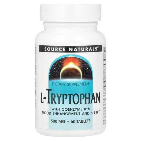 Source Naturals, L-Tryptophan With Coenzyme B-6, 120 Tablets - Supply Center USA