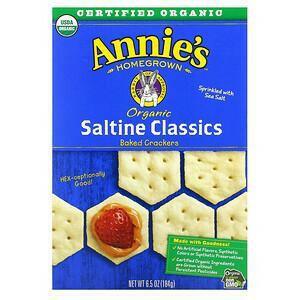 Annie's Homegrown, Organic Saltine Classics Baked Crackers, 6.5 oz (184 g) - Supply Center USA