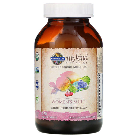 Garden of Life, MyKind Organics, Women's Multi, 120 Vegan Tablets - Supply Center USA