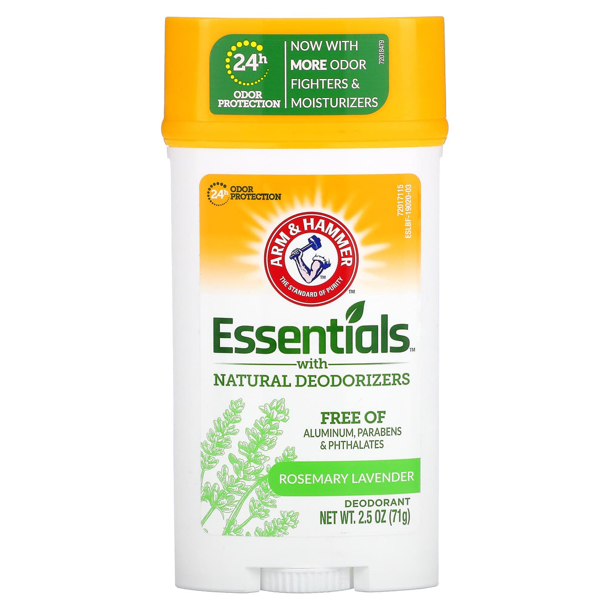 Arm & Hammer, Essentials with Natural Deodorizers, Deodorant, Fresh Rosemary Lavender, 2.5 oz (71 g)