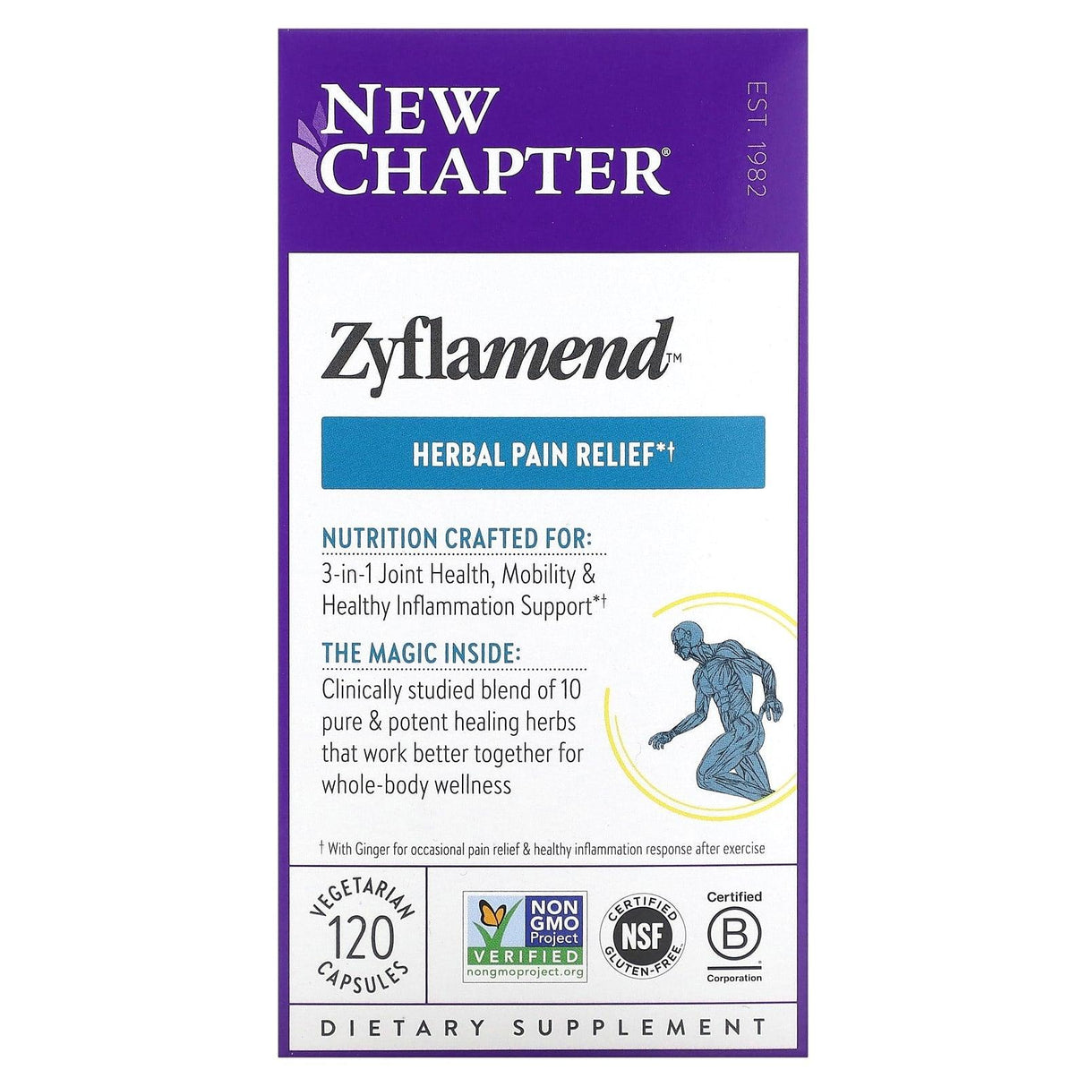 New Chapter, Zyflamend, 60 Vegetarian Capsules - Supply Center USA