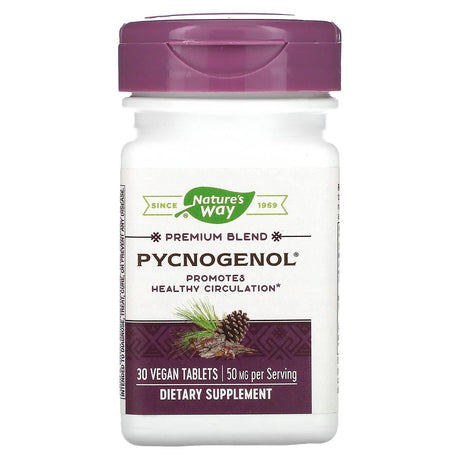 Nature's Way, Pycnogenol, 50 mg, 30 Vegan Tablets - Supply Center USA