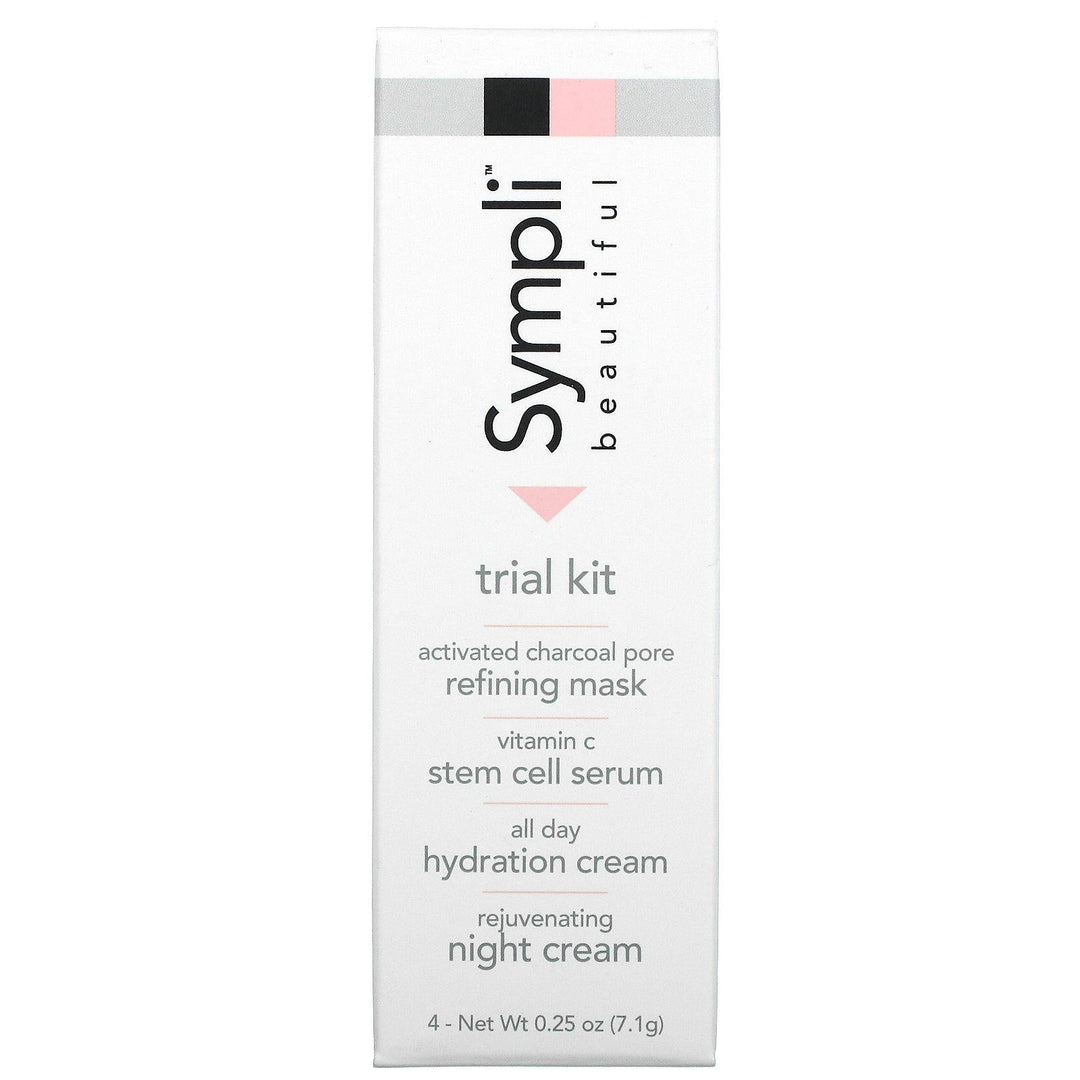 Sympli Beautiful, Sympli Beautiful Trial Kit, 4 Piece Kit, 0.25 oz Each - HealthCentralUSA