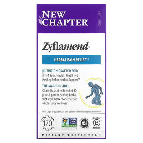 New Chapter, Zyflamend, 180 Vegetarian Capsules - Supply Center USA