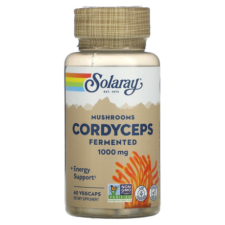 Solaray, Cordyceps, Fermented Mushrooms, 500 mg, 60 VegCaps - Supply Center USA