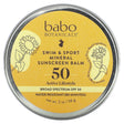 Babo Botanicals, Swim & Sport Mineral Sunscreen Balm, SPF 50, Fragrance Free, 2 oz (56 g) - Supply Center USA