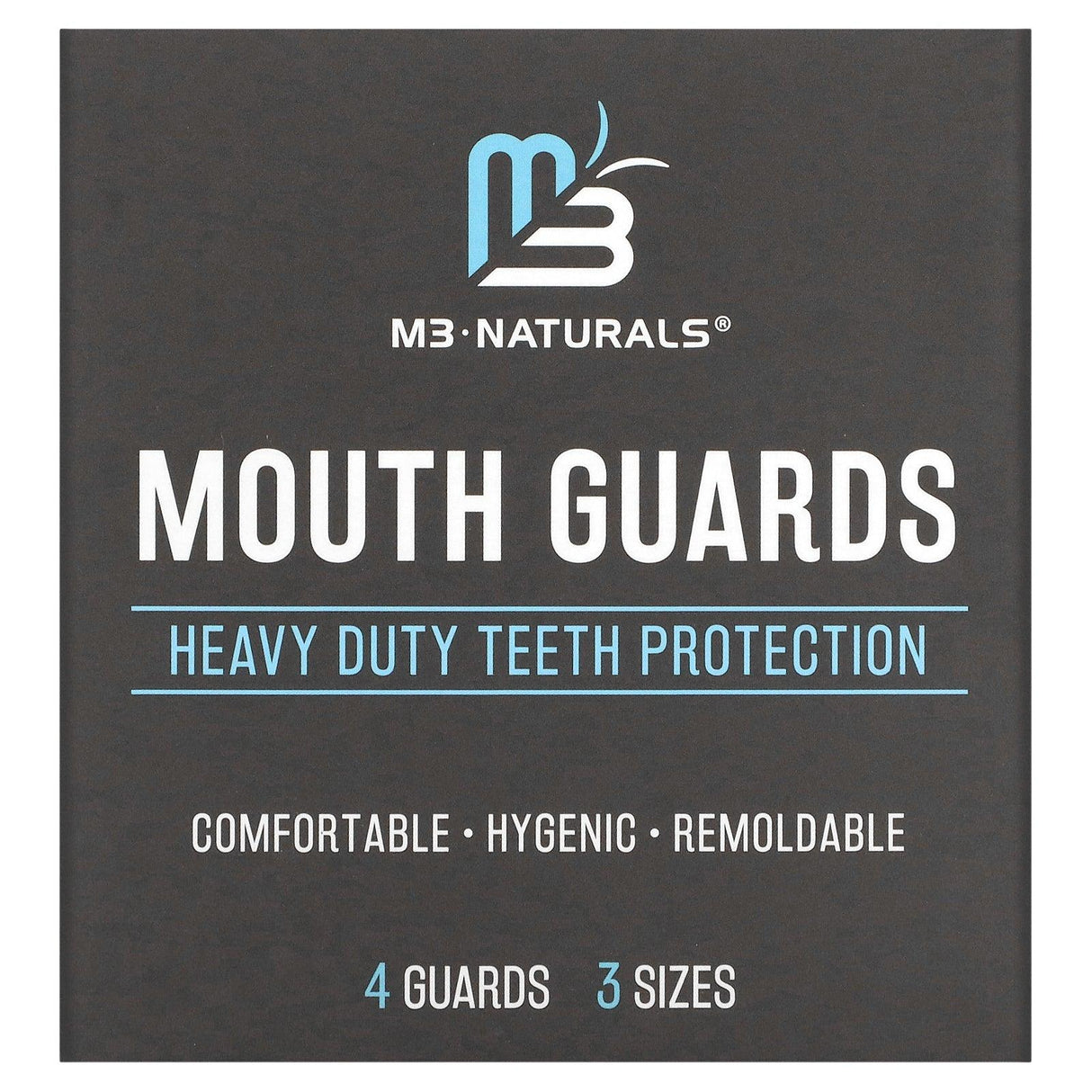 M3 Naturals, Mouth Guards, 3 Sizes, 4 Guards - Supply Center USA