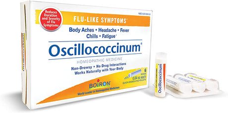 Boiron Oscillococcinum for Relief from Flu-Like Symptoms of Body Aches, Headache, Fever, Chills, and Fatigue - 6 Count