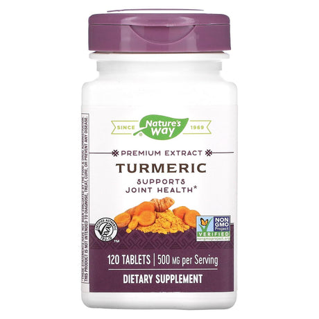 Nature's Way, Premium Extract, Turmeric, 500 mg, 120 Tablets - Supply Center USA