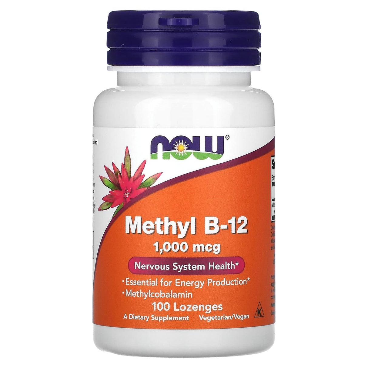 NOW Foods, Extra Strength Methyl B-12, 10,000 mcg, 60 Lozenges - Supply Center USA