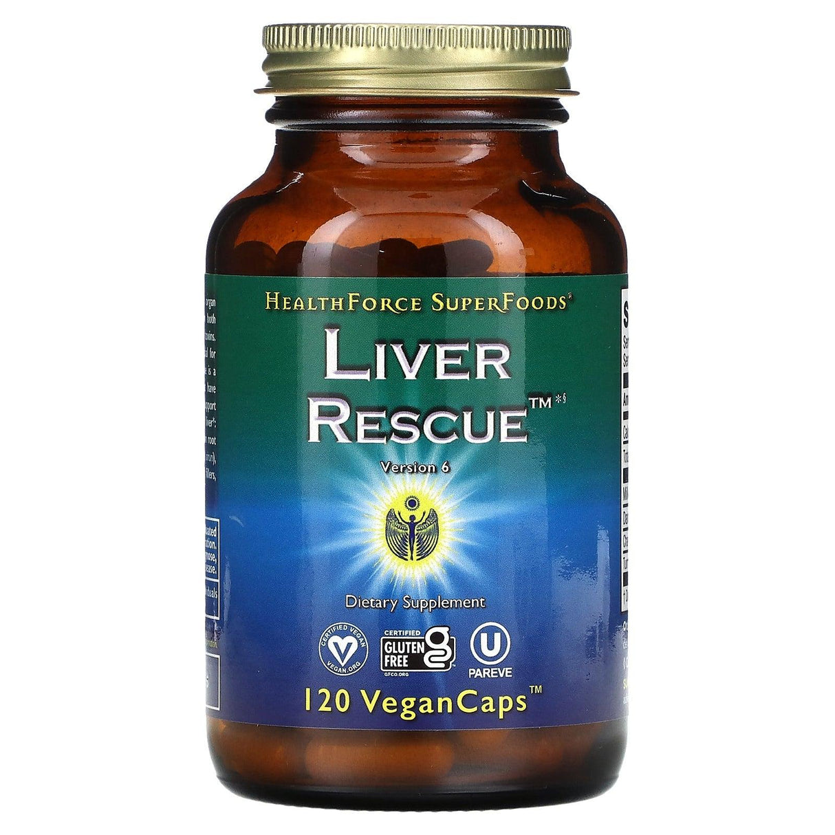 HealthForce Superfoods, Liver Rescue, Version 6, 120 Vegan Caps - Supply Center USA