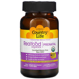 Country Life, Realfood Organics, Prenatal, 150 Easy-to-Swallow Tablets - Supply Center USA