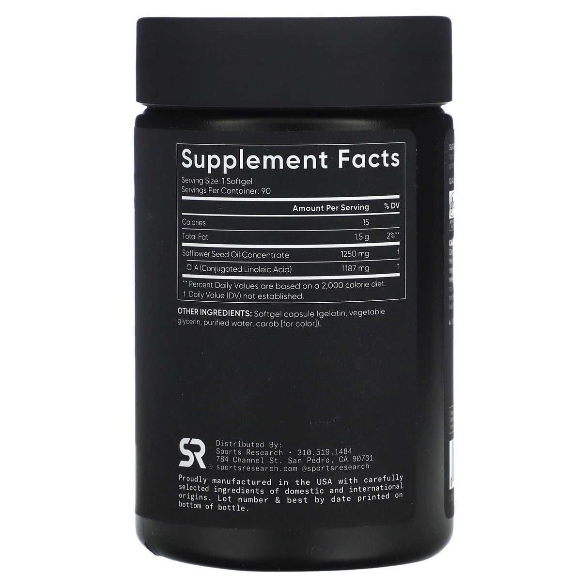 Sports Research, CLA 1250, Max Strength, 1,250 mg, 90 Softgels - Supply Center USA