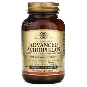 Solgar, Advanced Acidophilus, 100 Vegetable Capsules - Supply Center USA