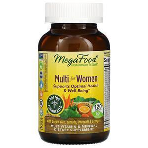 MegaFood, Multi for Women, 120 Tablets - Supply Center USA