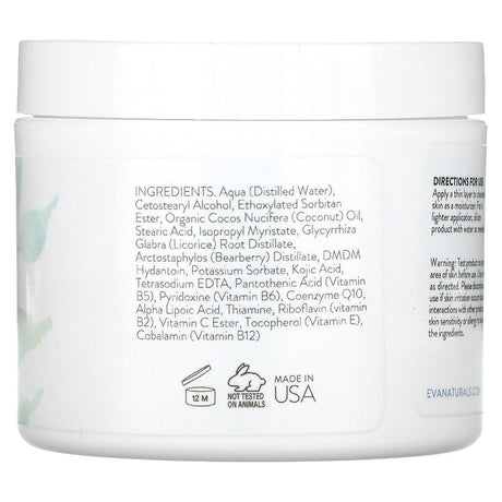 Eva Naturals, Skin Brightening Cream, 4 oz - Supply Center USA