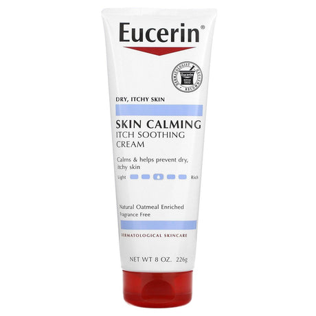 Eucerin, Skin Calming Itch Soothing Cream, Fragrance Free, 14 oz (396 g) - Supply Center USA