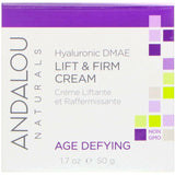 Andalou Naturals, Lift & Firm Cream, Hyaluronic DMAE, 1.7 oz (50 g) - Supply Center USA