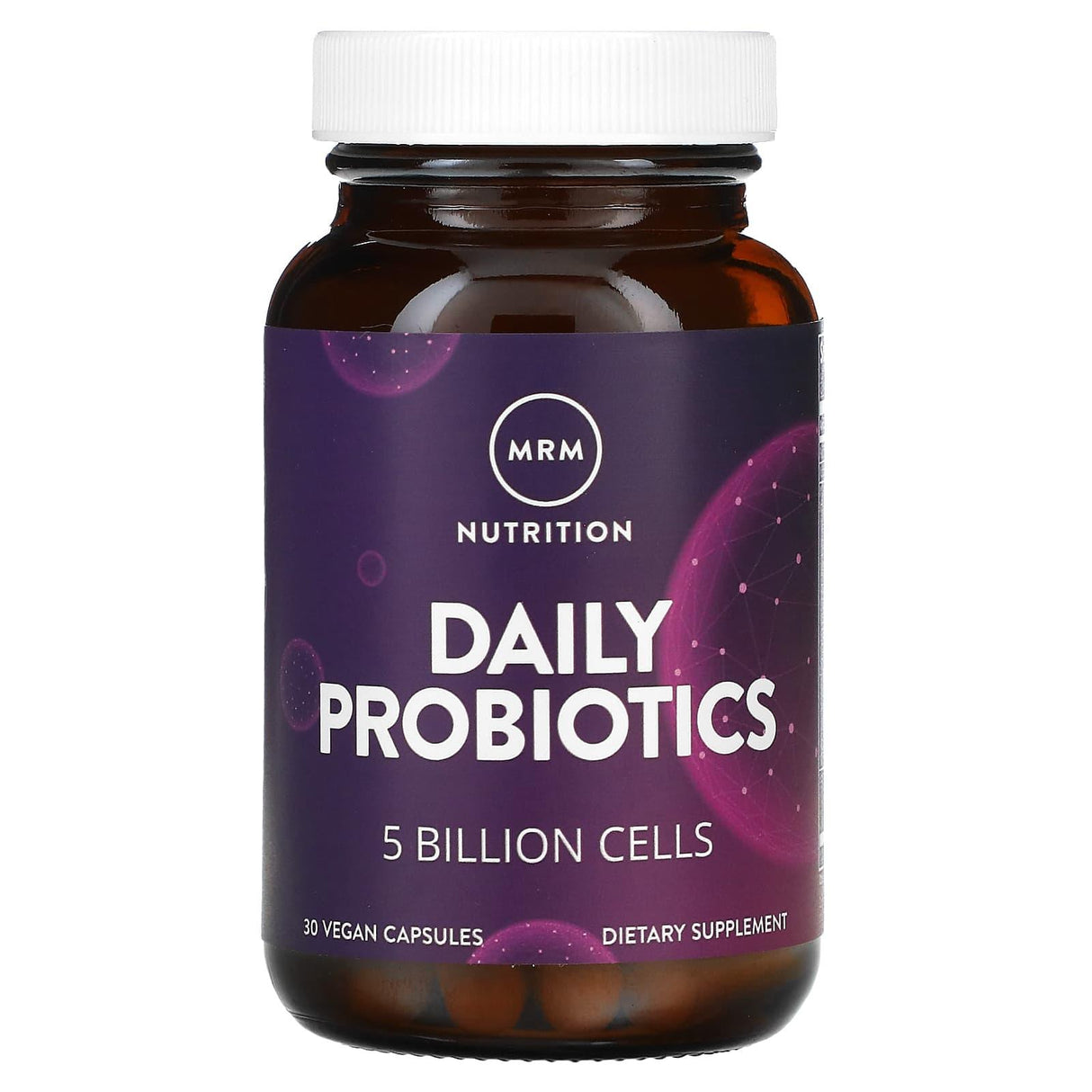 MRM Nutrition, Daily Probiotics, 5 Billion Cells, 30 Vegan Capsules - Supply Center USA