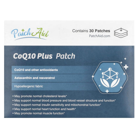 PatchAid, CoQ10 Plus Patch , 30 Patches - Supply Center USA