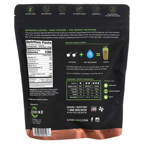 Chike Nutrition, High Protein Iced Coffee, Cinnamon, 14.8 oz (420 g) - Supply Center USA