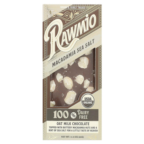 Rawmio, Oat Milk Chocolate, Hazelnut Quinoa Crunch, 2.12 oz (60 g) - Supply Center USA